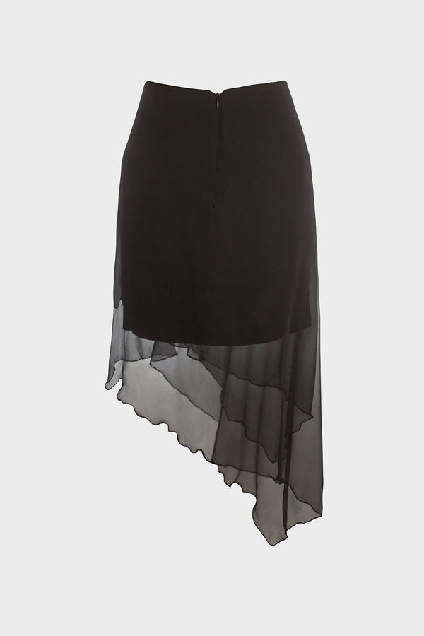 Silk Skirt Black