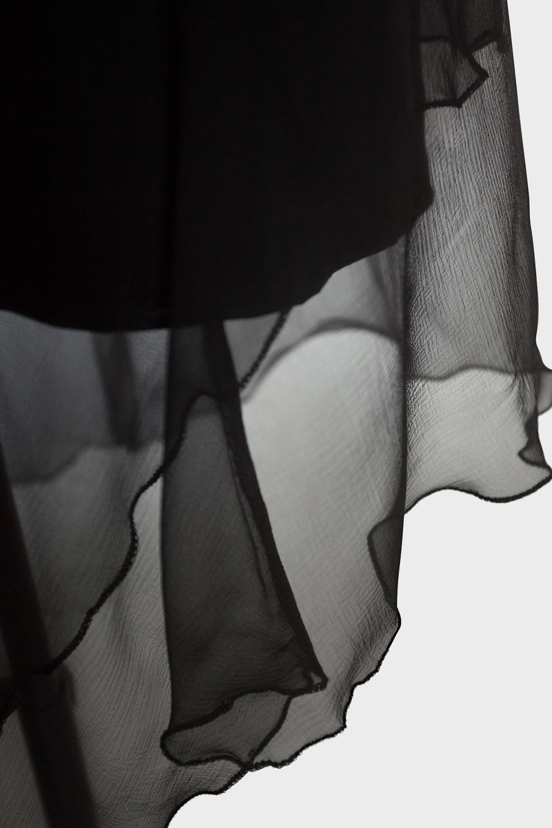 Silk Skirt Black