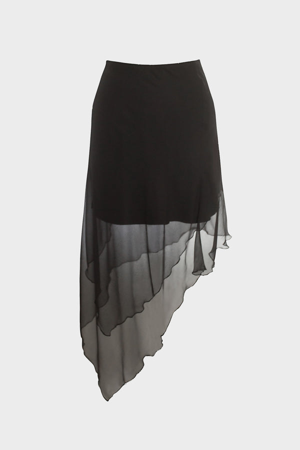 Silk Skirt Black