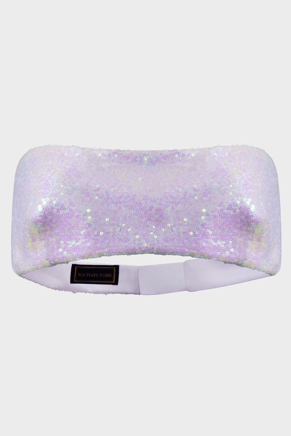 White Sequined Bra Top