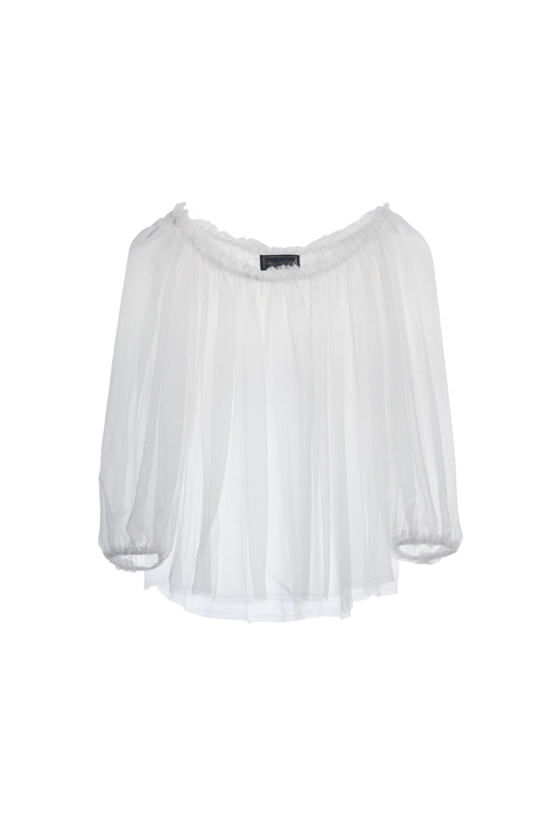 White Chiffon Top